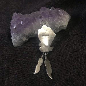 Navajo Sterling Silver & Turquoise Eagle pendant